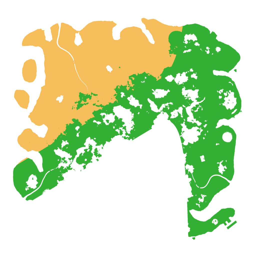 Biome Rust Map: Procedural Map, Size: 4500, Seed: 231126707