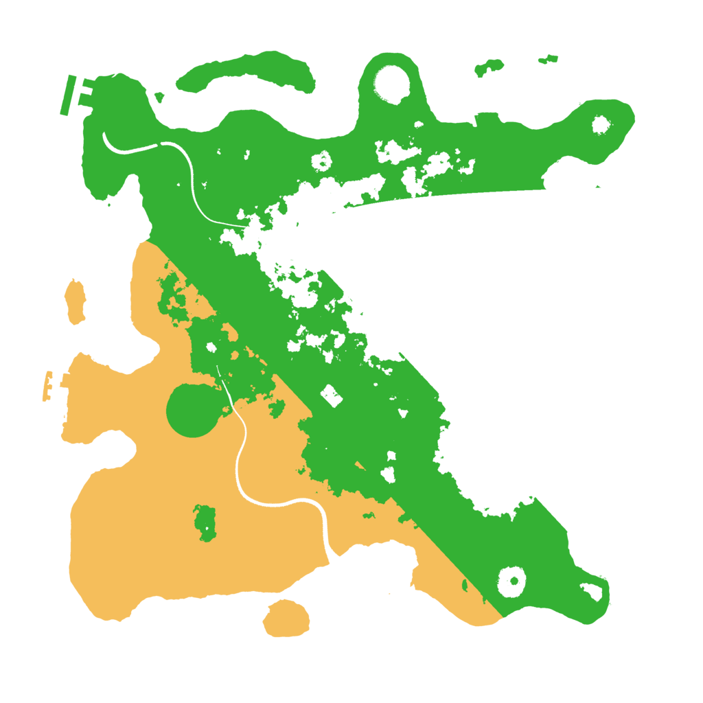 Biome Rust Map: Procedural Map, Size: 3500, Seed: 1183198740