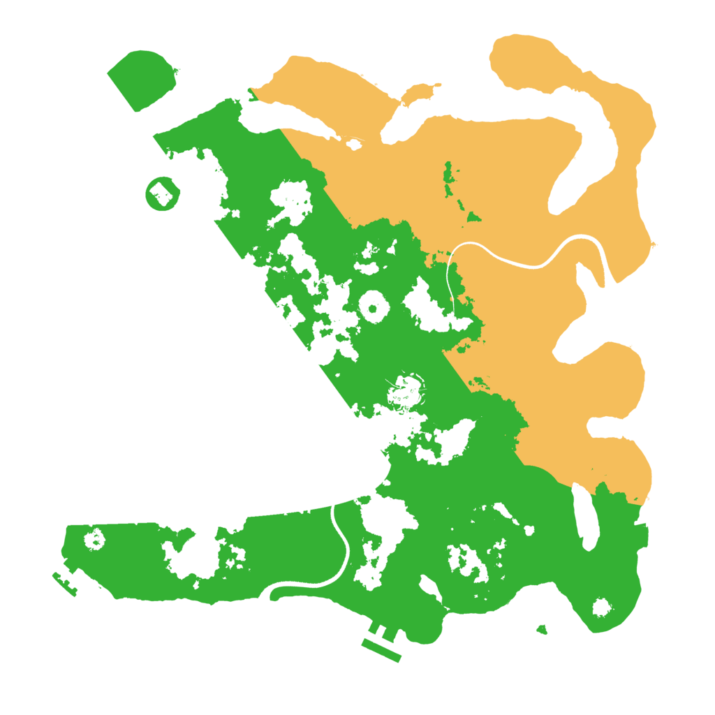 Biome Rust Map: Procedural Map, Size: 3500, Seed: 159065756