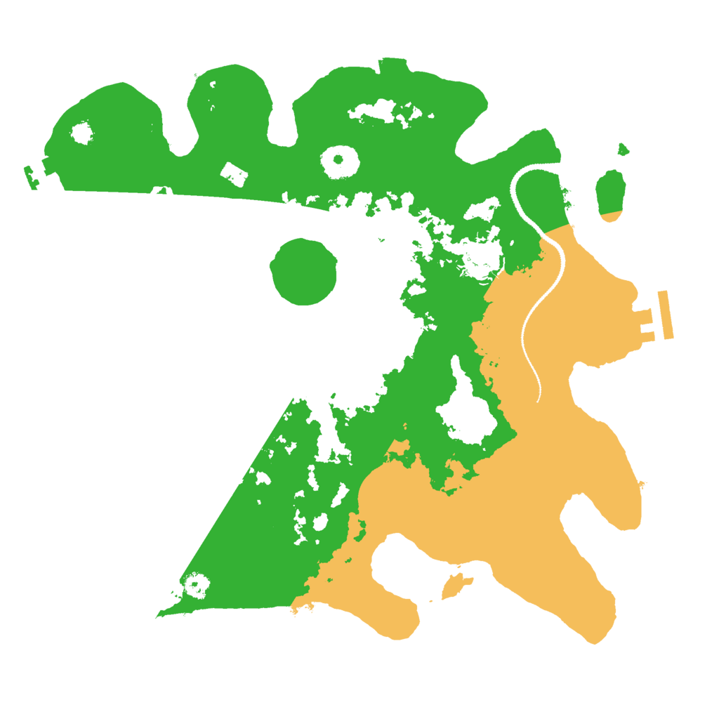 Biome Rust Map: Procedural Map, Size: 3000, Seed: 91082