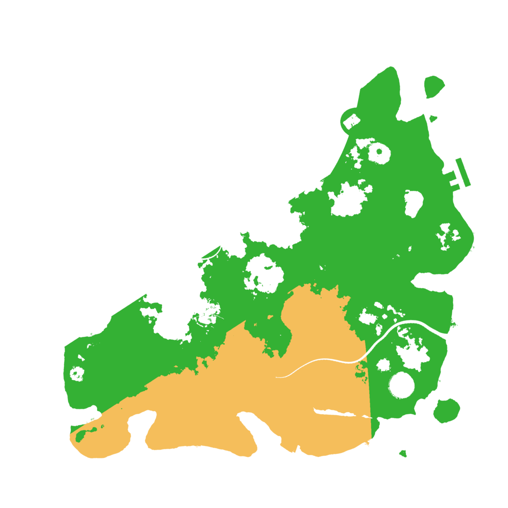 Biome Rust Map: Procedural Map, Size: 3500, Seed: 29112024