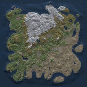 Thumbnail Rust Map: Procedural Map, Size: 4250, Seed: 1042071706, 17 Monuments