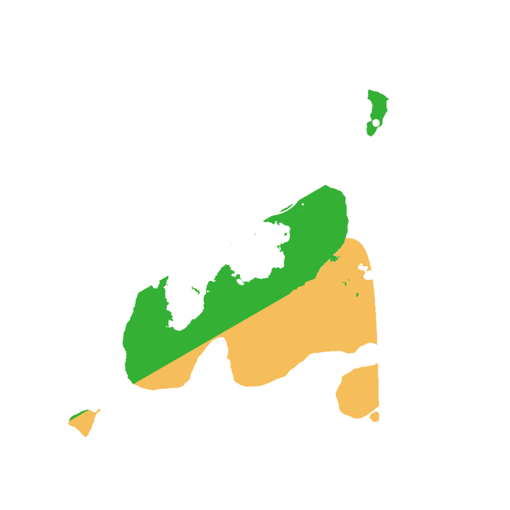 Biome Rust Map: Procedural Map, Size: 2000, Seed: 1051402681