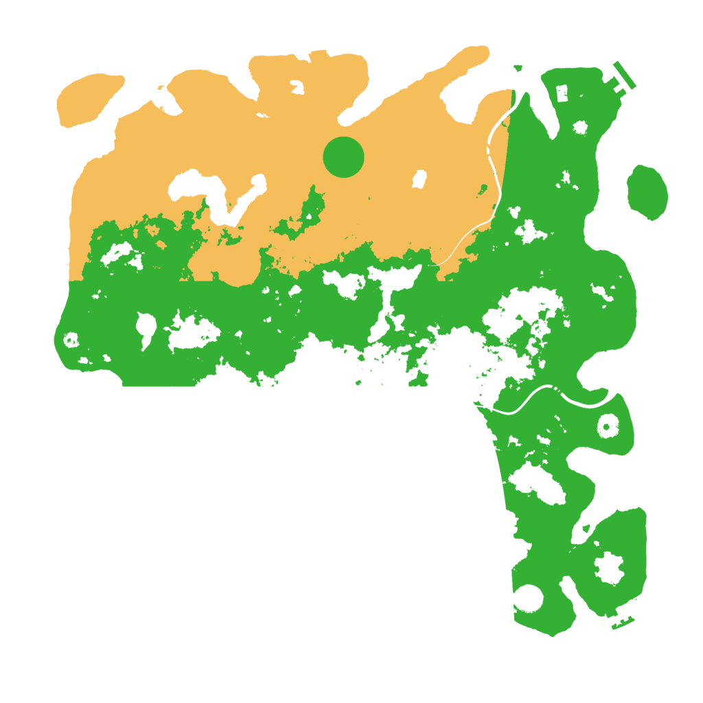 Biome Rust Map: Procedural Map, Size: 4500, Seed: 1888960951
