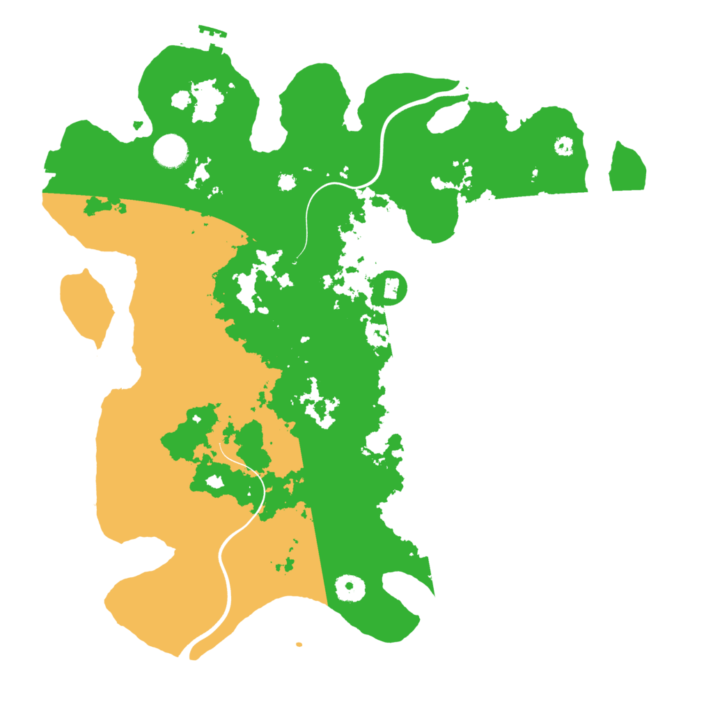 Biome Rust Map: Procedural Map, Size: 3700, Seed: 892101862