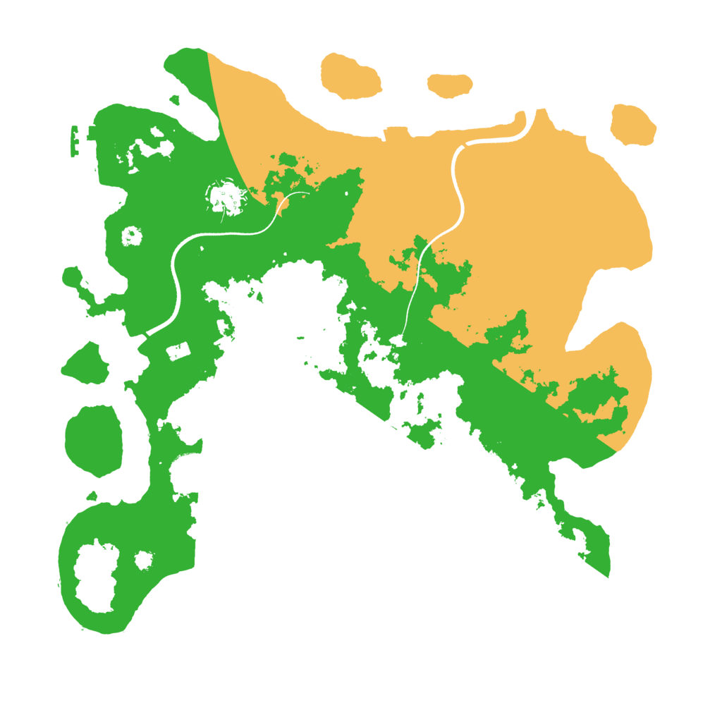 Biome Rust Map: Procedural Map, Size: 3500, Seed: 130652696