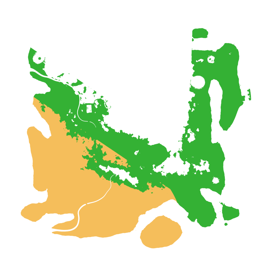 Biome Rust Map: Procedural Map, Size: 3500, Seed: 784036196