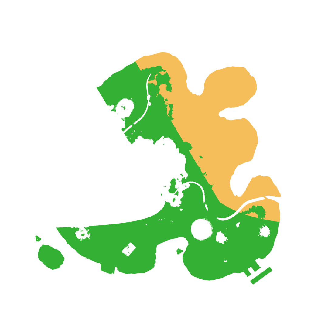 Biome Rust Map: Procedural Map, Size: 2600, Seed: 1086954756