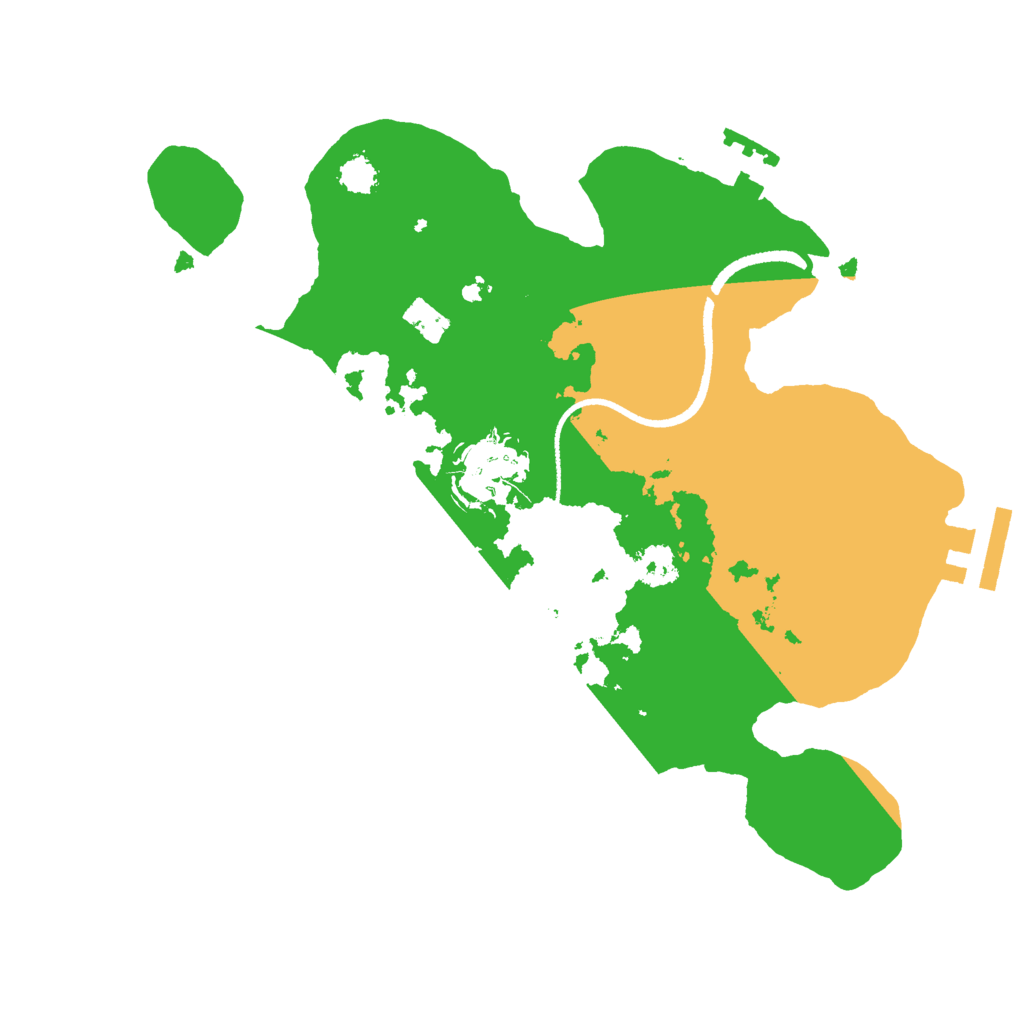 Biome Rust Map: Procedural Map, Size: 2500, Seed: 868975856