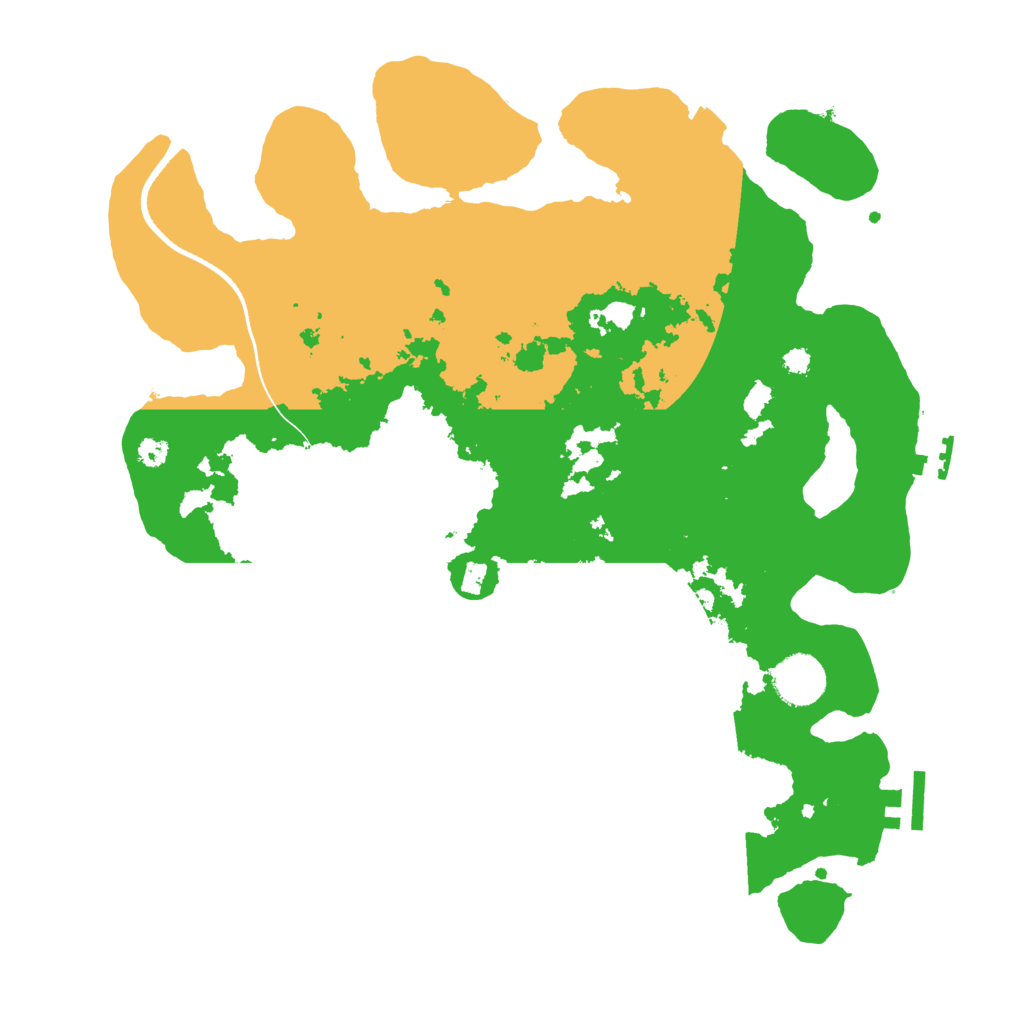 Biome Rust Map: Procedural Map, Size: 3500, Seed: 214193590