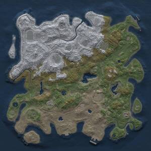 Thumbnail Rust Map: Procedural Map, Size: 4500, Seed: 72651823, 15 Monuments