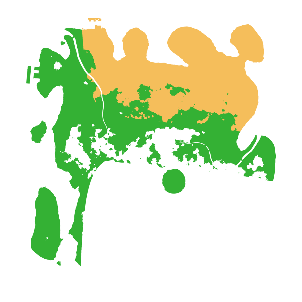 Biome Rust Map: Procedural Map, Size: 3500, Seed: 1798491788