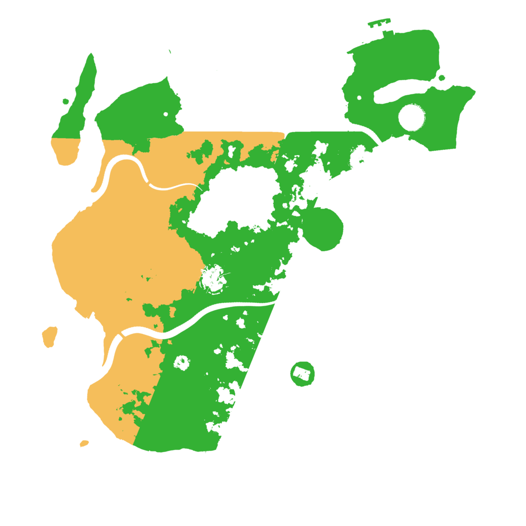 Biome Rust Map: Procedural Map, Size: 3500, Seed: 990687722