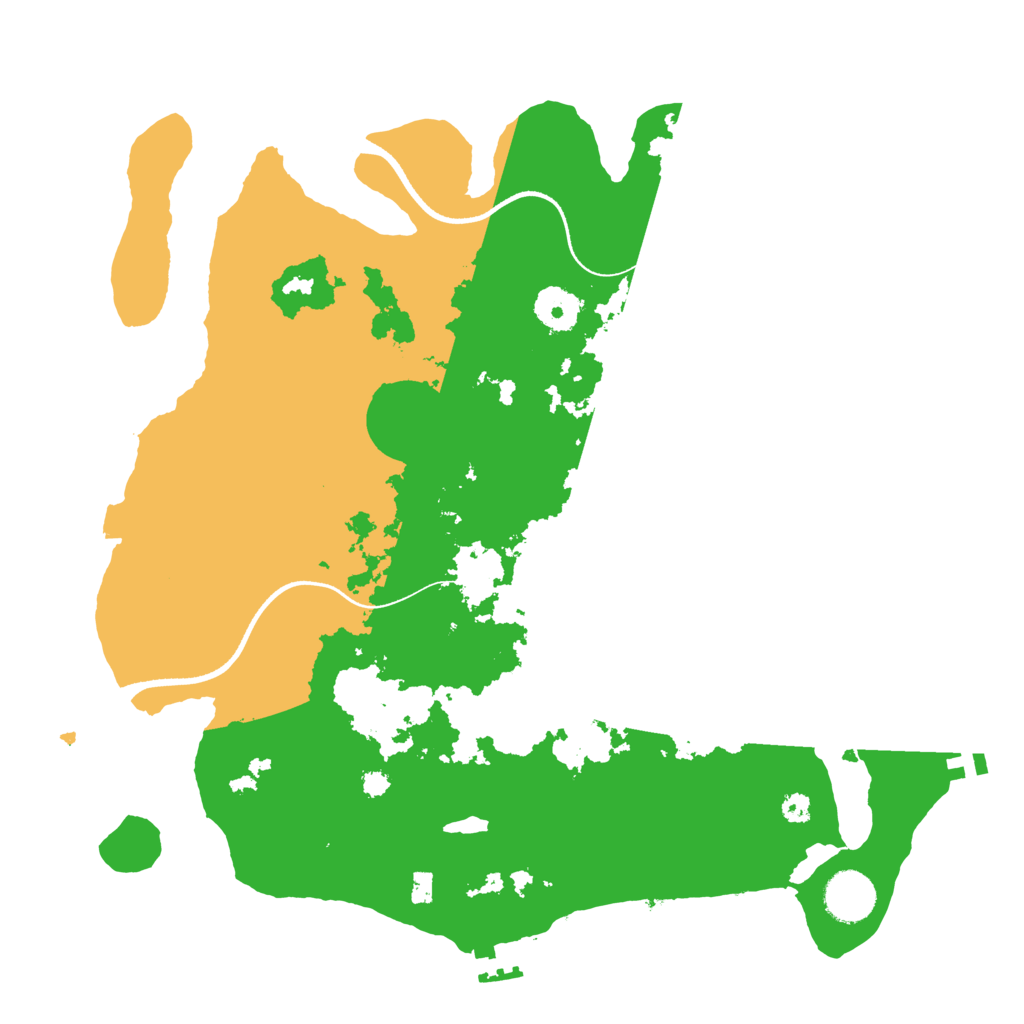 Biome Rust Map: Procedural Map, Size: 3500, Seed: 171535142