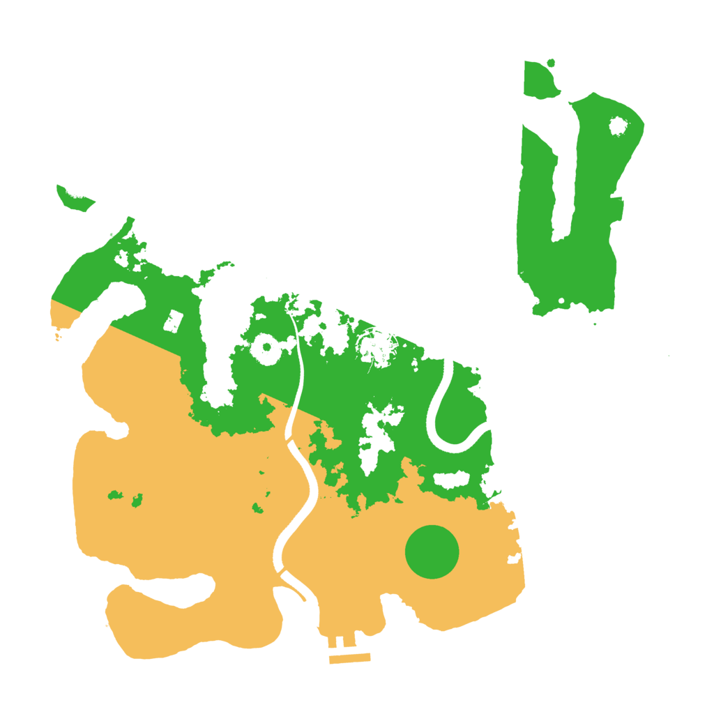 Biome Rust Map: Procedural Map, Size: 3500, Seed: 2079133313