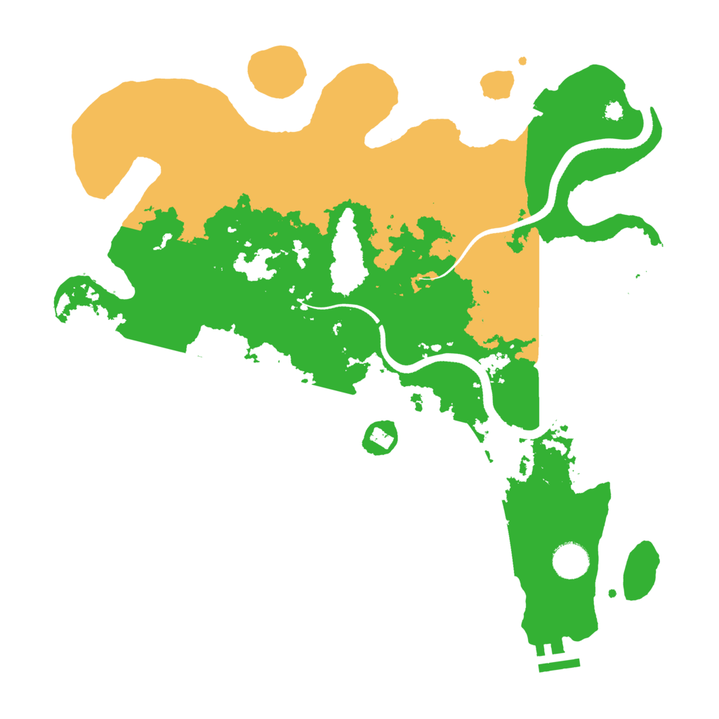 Biome Rust Map: Procedural Map, Size: 3500, Seed: 1383124449