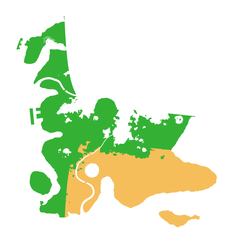 Biome Rust Map: Procedural Map, Size: 3000, Seed: 110149893
