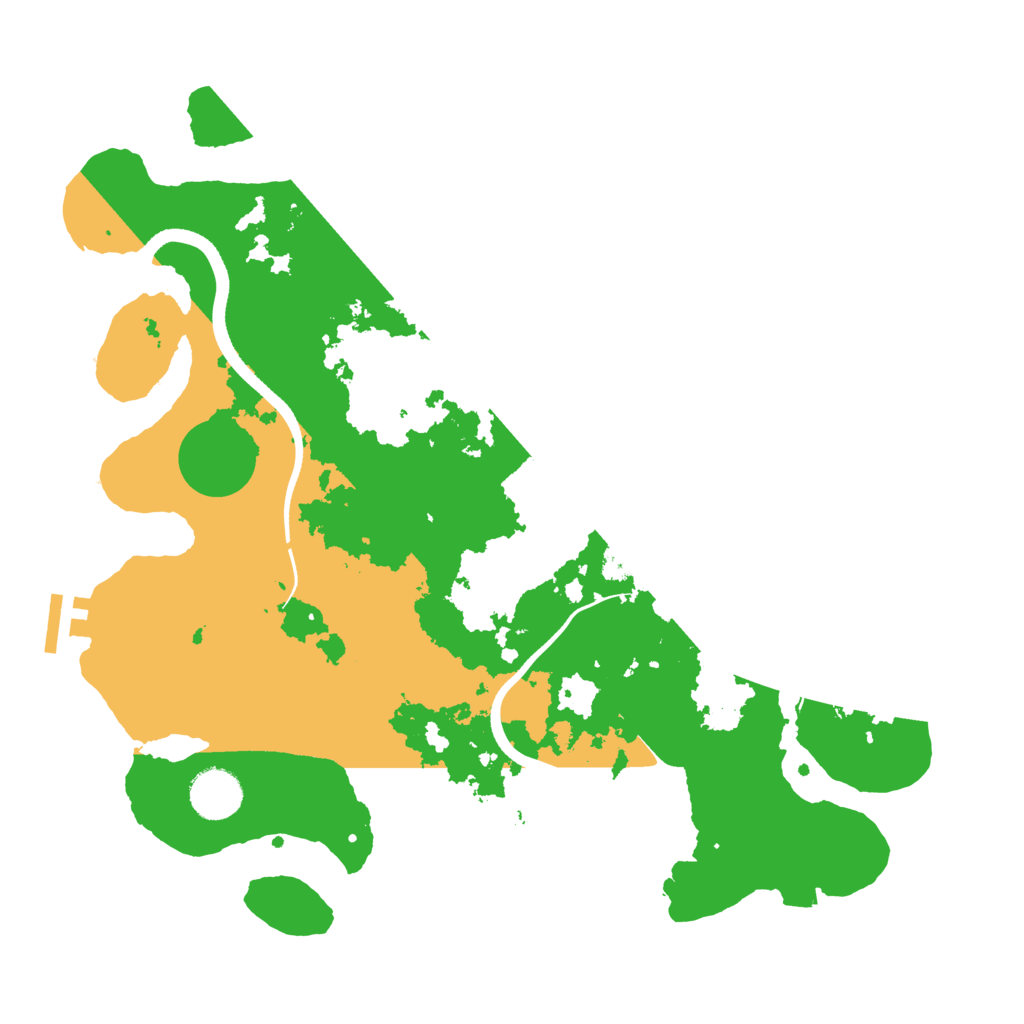 Biome Rust Map: Procedural Map, Size: 3500, Seed: 20241128