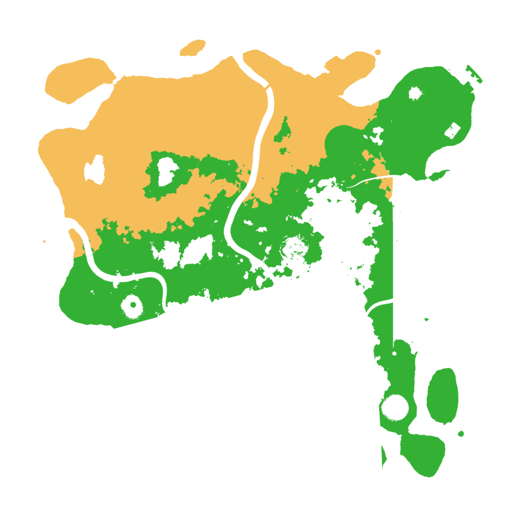 Biome Rust Map: Procedural Map, Size: 3600, Seed: 779