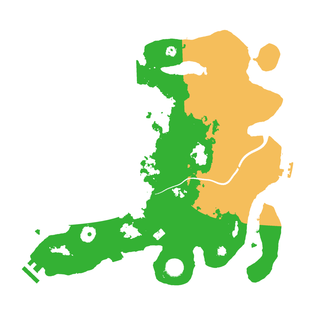 Biome Rust Map: Procedural Map, Size: 3000, Seed: 1001366046