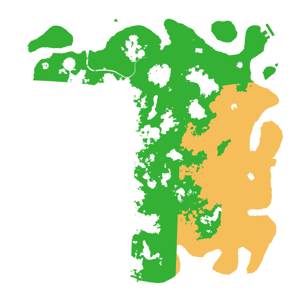 Biome Rust Map: Procedural Map, Size: 4500, Seed: 142740717