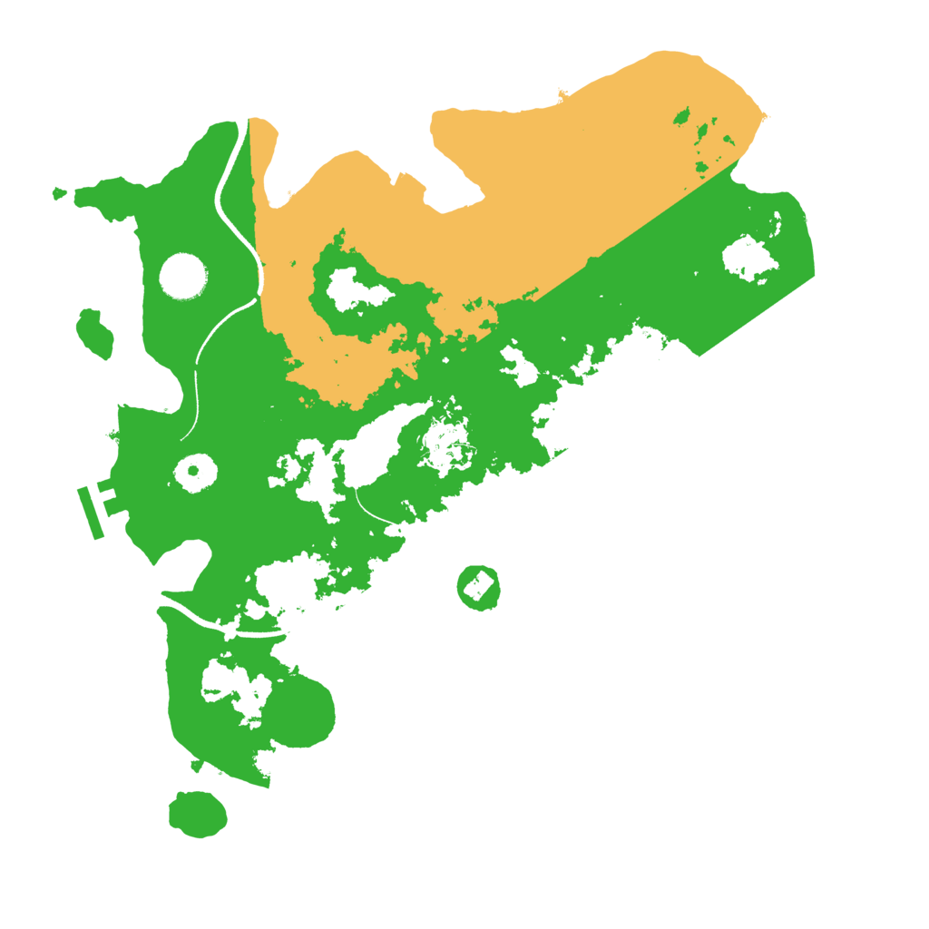 Biome Rust Map: Procedural Map, Size: 3500, Seed: 1709831685