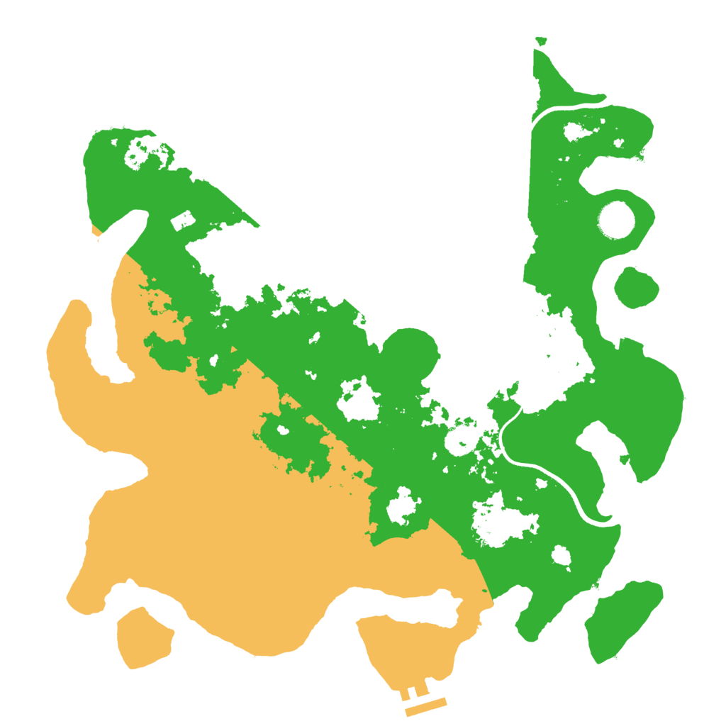 Biome Rust Map: Procedural Map, Size: 3500, Seed: 233227054