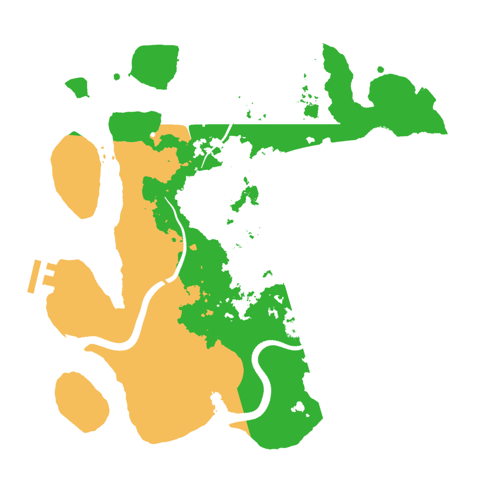 Biome Rust Map: Procedural Map, Size: 3000, Seed: 22218