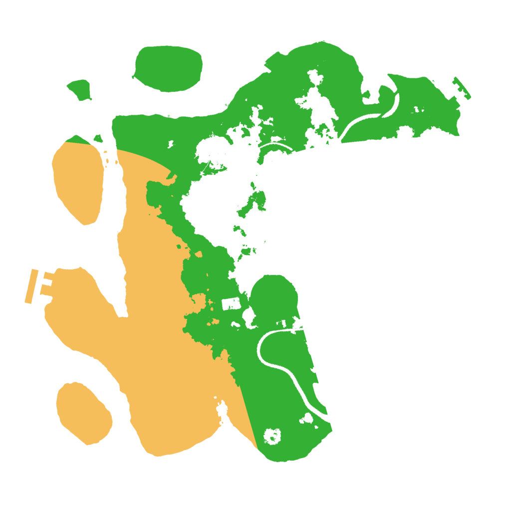 Biome Rust Map: Procedural Map, Size: 3000, Seed: 22218