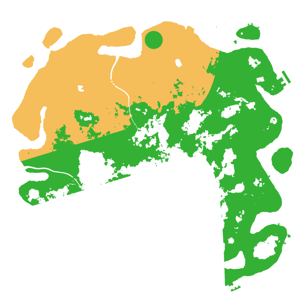 Biome Rust Map: Procedural Map, Size: 4500, Seed: 1920912618