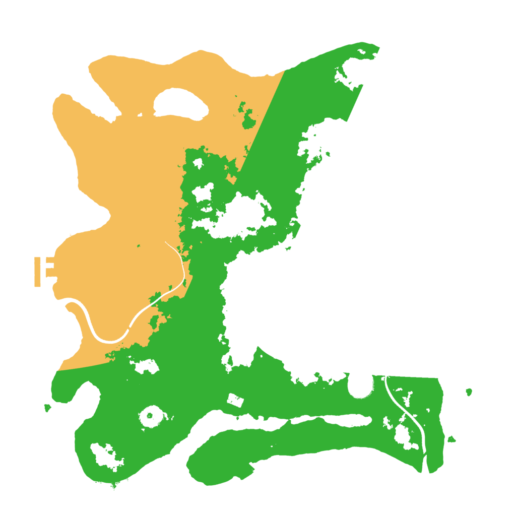 Biome Rust Map: Procedural Map, Size: 3500, Seed: 582067042