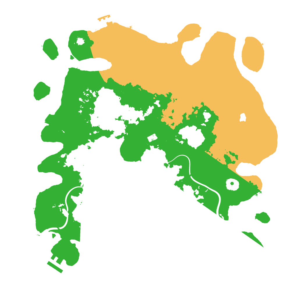 Biome Rust Map: Procedural Map, Size: 3500, Seed: 564123987