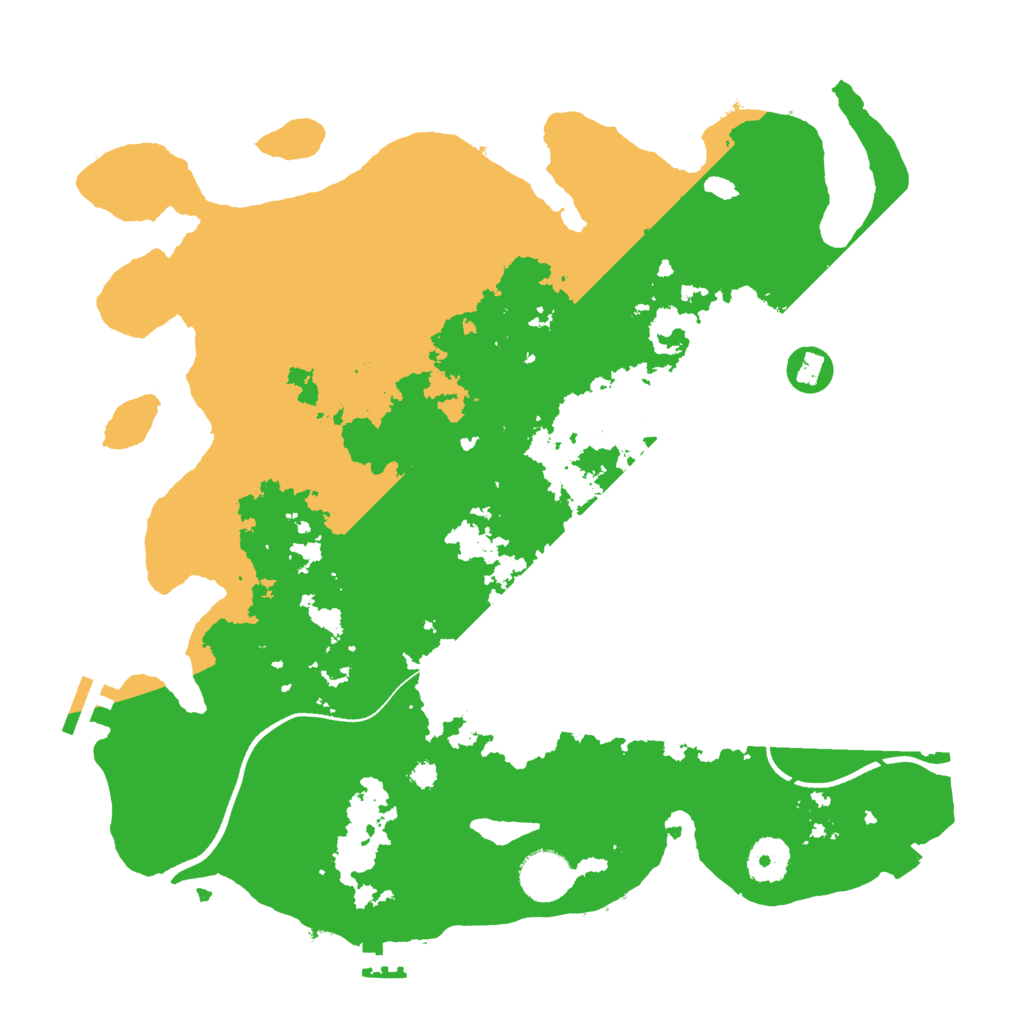 Biome Rust Map: Procedural Map, Size: 3500, Seed: 847507600