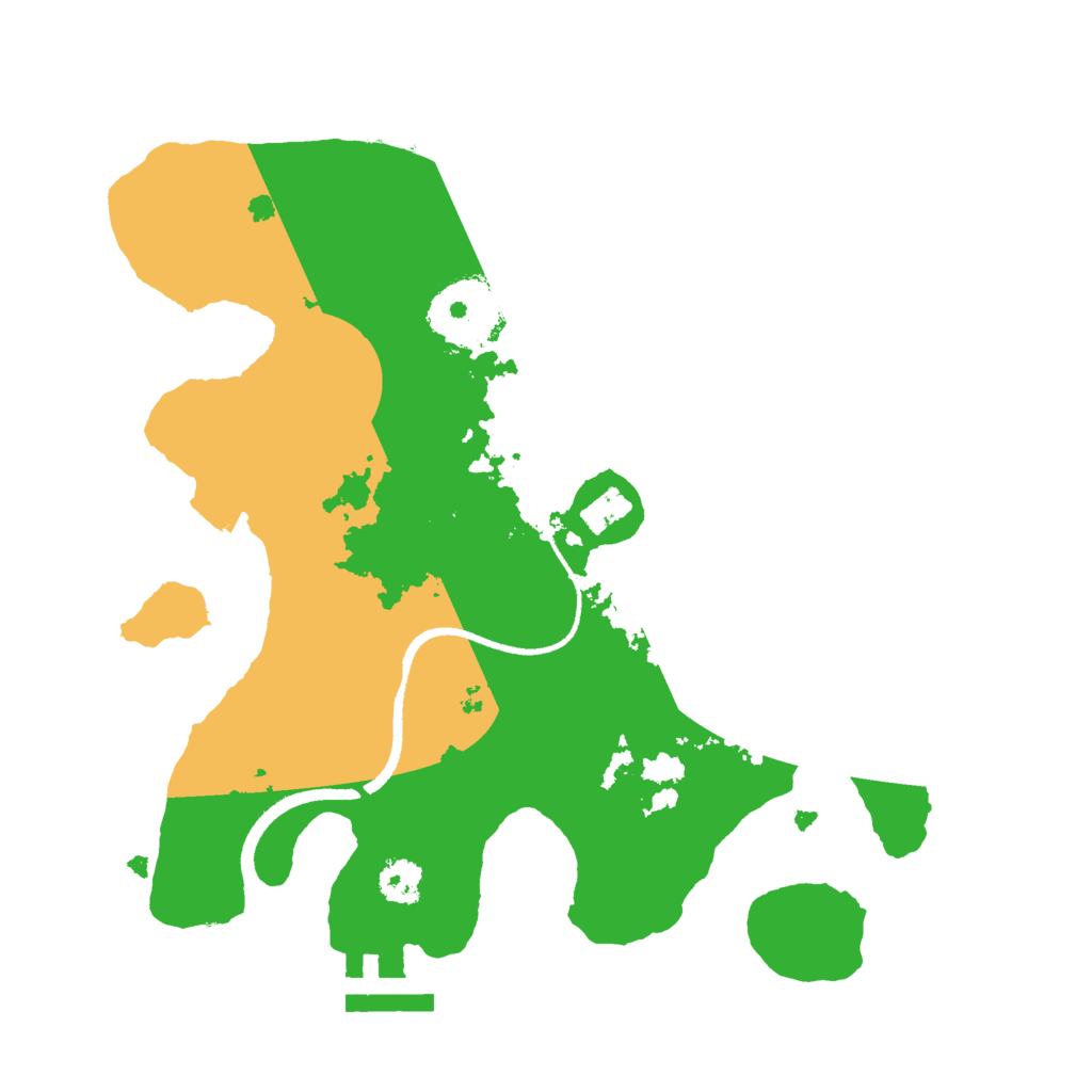 Biome Rust Map: Procedural Map, Size: 2500, Seed: 751672663