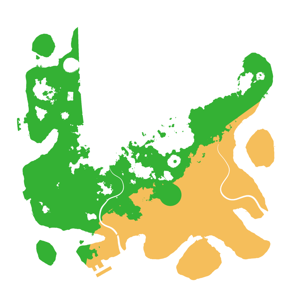 Biome Rust Map: Procedural Map, Size: 3500, Seed: 727817270