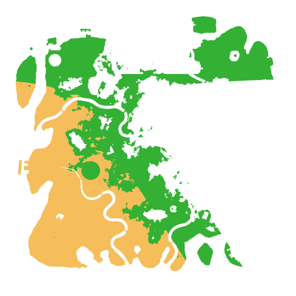 Biome Rust Map: Procedural Map, Size: 4200, Seed: 464746285