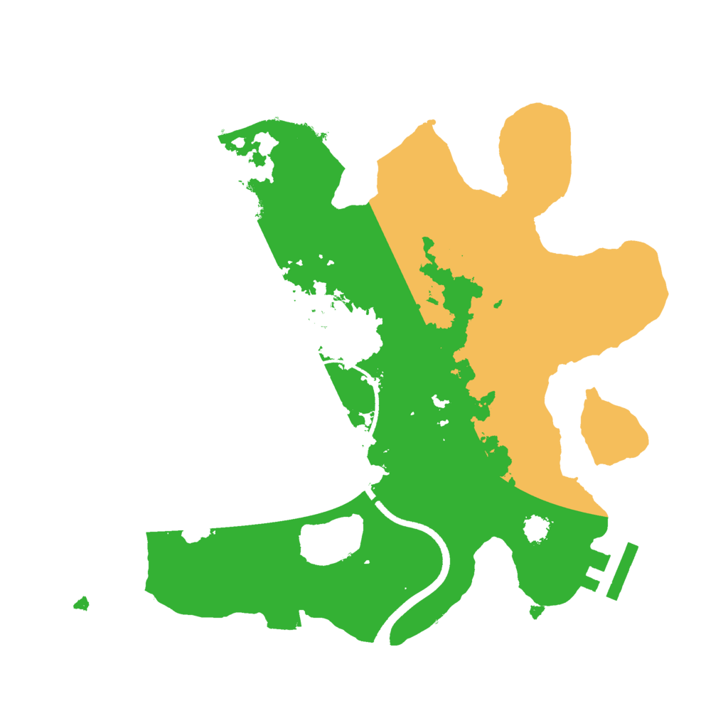 Biome Rust Map: Procedural Map, Size: 2500, Seed: 1595329908