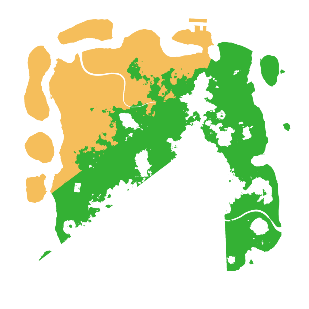 Biome Rust Map: Procedural Map, Size: 3500, Seed: 13031453