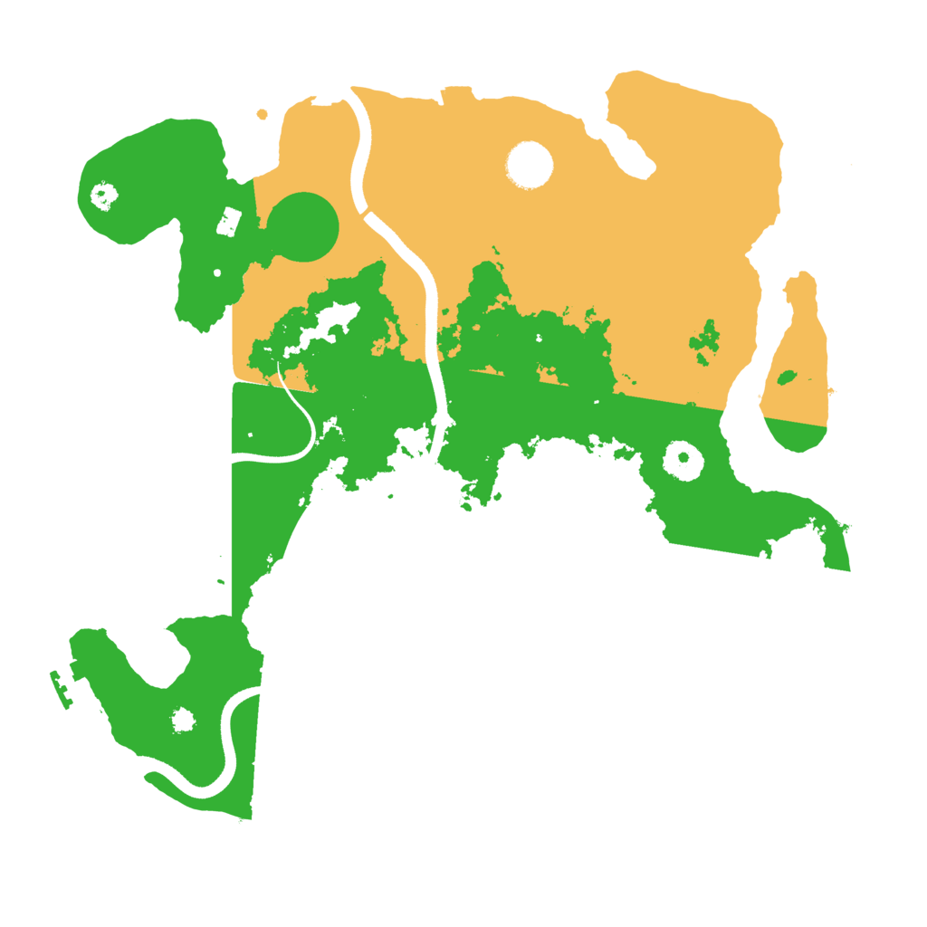 Biome Rust Map: Procedural Map, Size: 3500, Seed: 299414