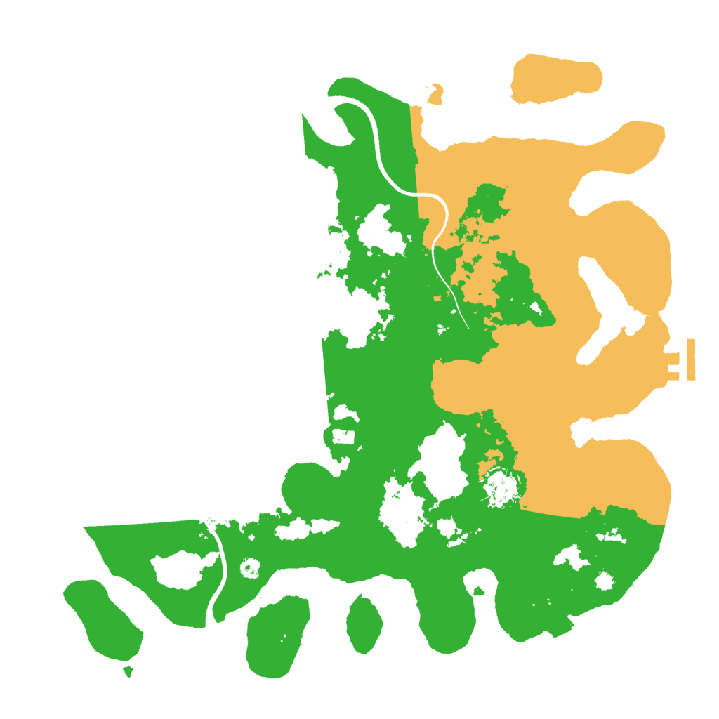 Biome Rust Map: Procedural Map, Size: 3500, Seed: 8942