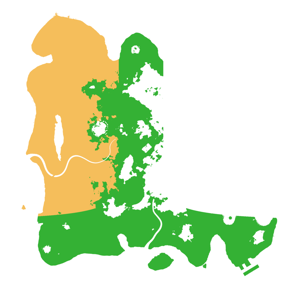 Biome Rust Map: Procedural Map, Size: 3500, Seed: 93581773