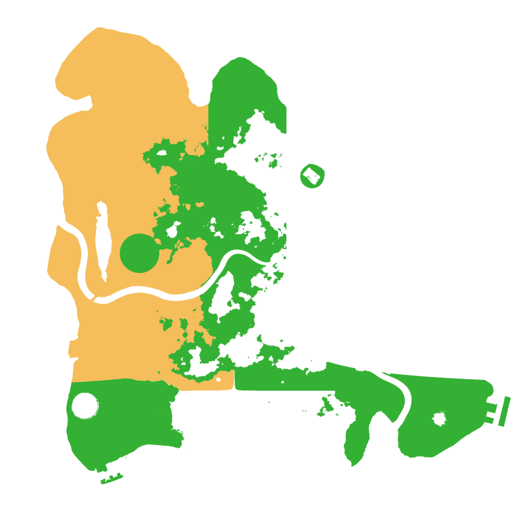 Biome Rust Map: Procedural Map, Size: 3500, Seed: 93581773