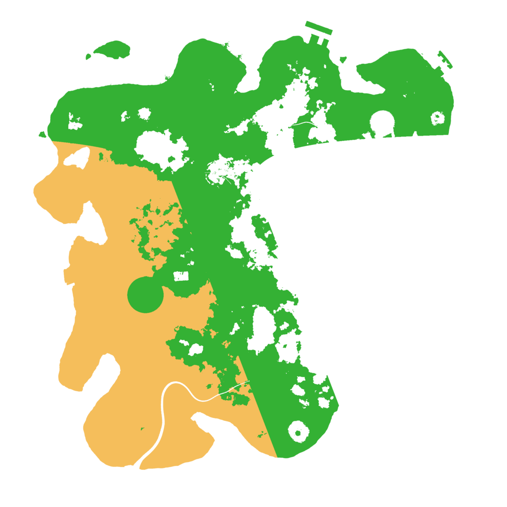 Biome Rust Map: Procedural Map, Size: 3700, Seed: 372231376