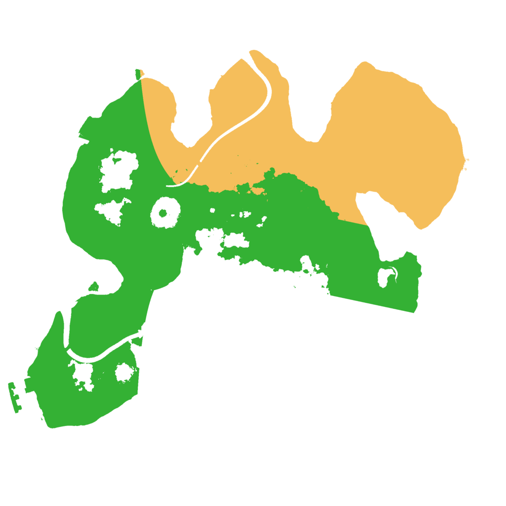 Biome Rust Map: Procedural Map, Size: 2500, Seed: 382875353