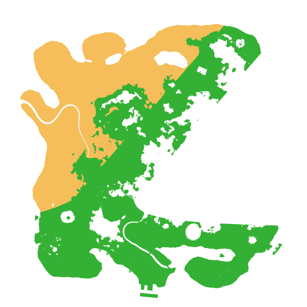 Biome Rust Map: Procedural Map, Size: 3500, Seed: 97753801