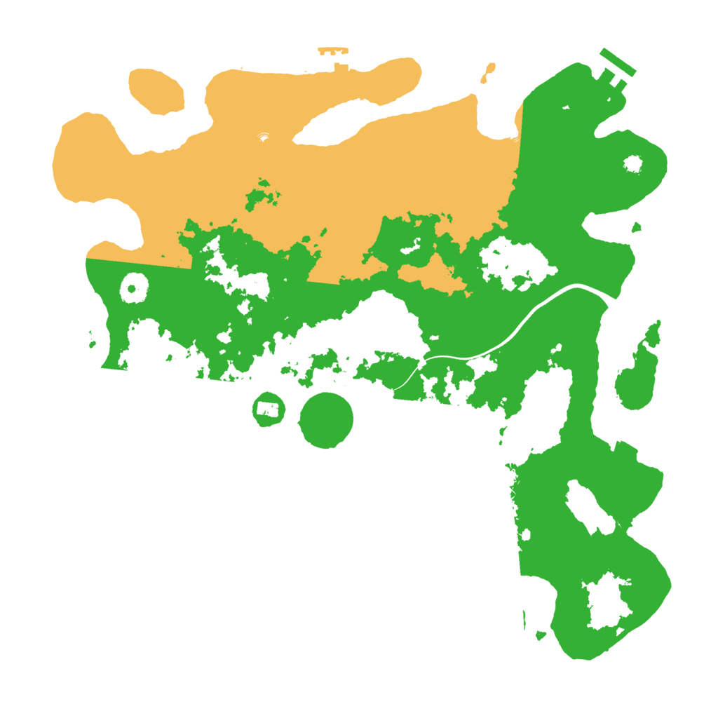 Biome Rust Map: Procedural Map, Size: 3600, Seed: 6018562