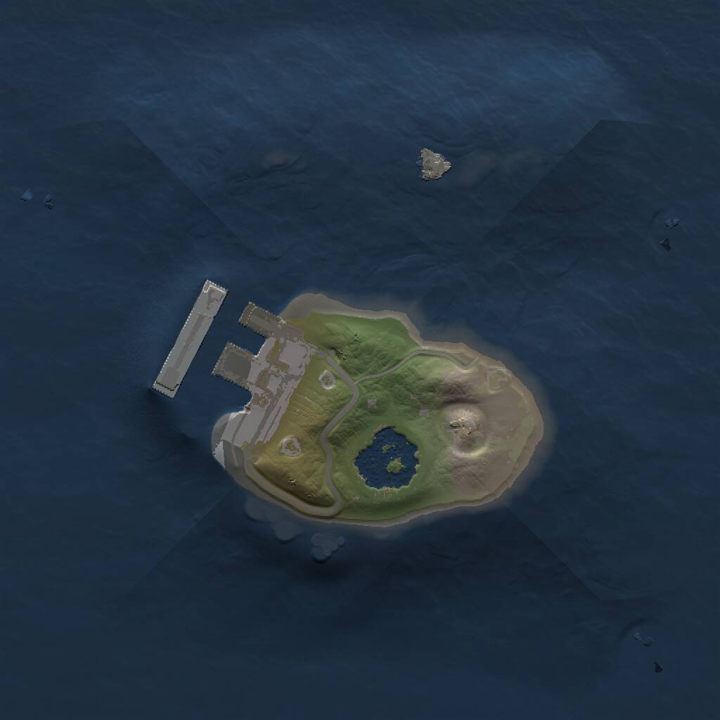 Rust Map: Procedural Map, Size: 1200, Seed: 704325383, 2 Monuments