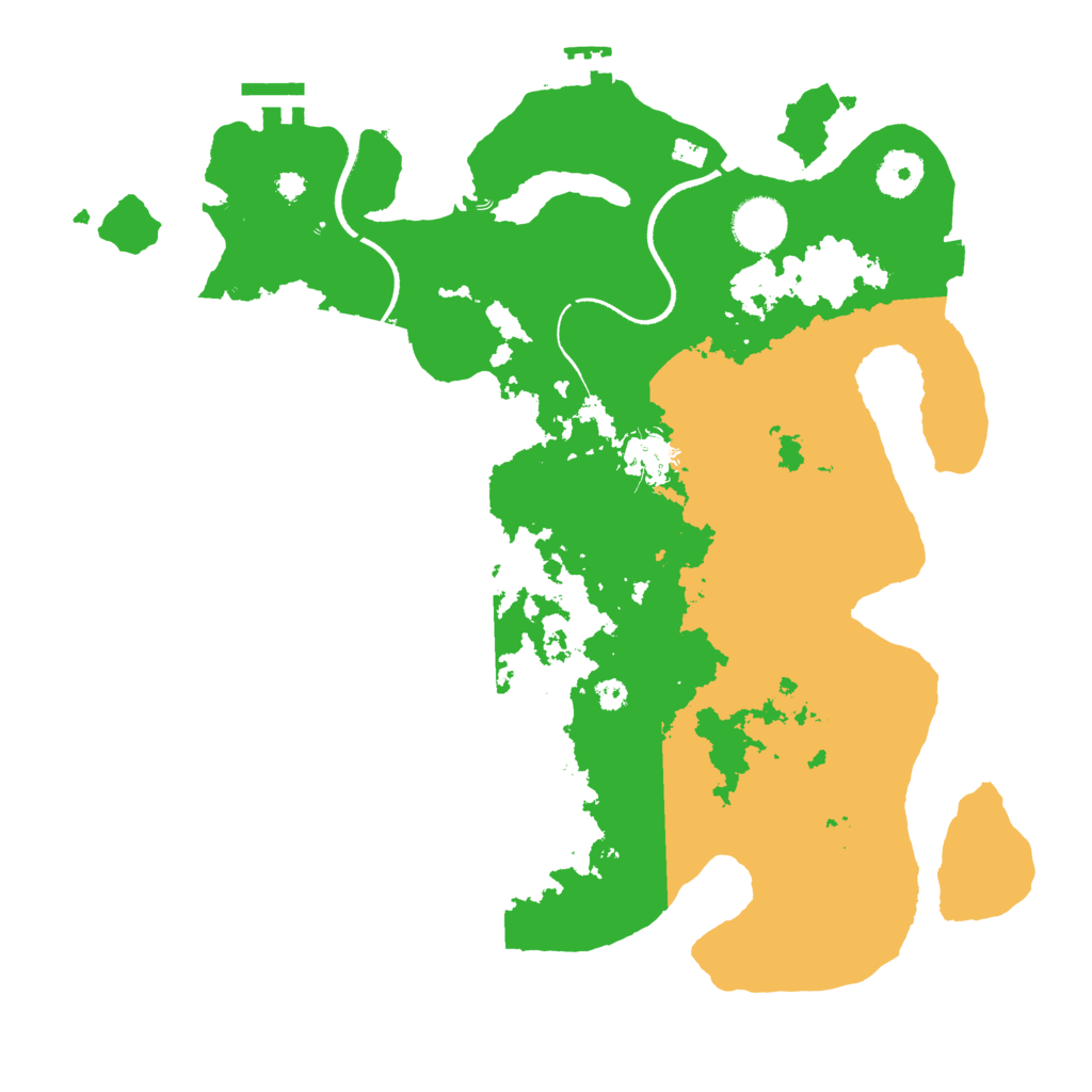 Biome Rust Map: Procedural Map, Size: 3500, Seed: 670650463