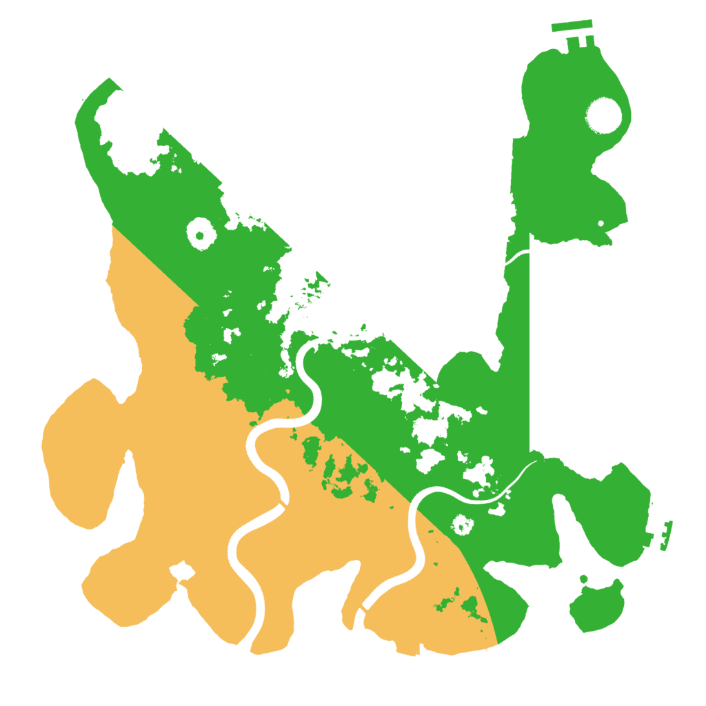 Biome Rust Map: Procedural Map, Size: 3500, Seed: 33483221