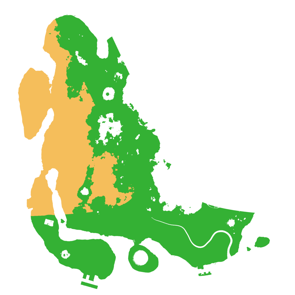 Biome Rust Map: Procedural Map, Size: 3500, Seed: 60866564